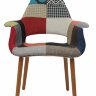 Пластиковые стулья ORGANIC PATCHWORK, дизайн Чарльза и Рэй Эймс Eames, ножки темные